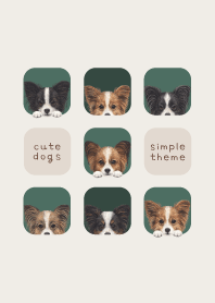 DOGS - パピヨン - フォレストグリーン