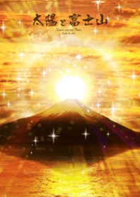 Good luck rise Sun and Mt. Fuji#
