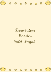 Decorative Border - Gold ingot