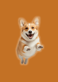 可愛いコーギーの着せ替え Brown 05