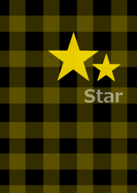 Check pattern and yellow star from J