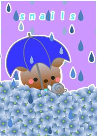 梅雨(かたつむり)