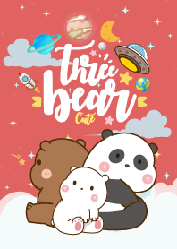 Bear Pastel Galaxy Red
