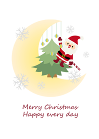 月亮上的聖誕節祝福