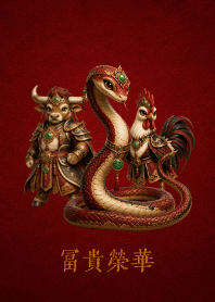 Feng Shui San He Snake Rooster Ox Theme