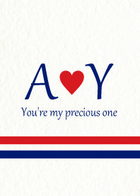 A&Y Initial -Red & Blue-