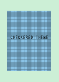 DUSTY BLUE CHECKERED THEME-LIGHT MINT