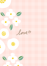 Gentle flower check26 from Japan