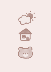 Watercolor cute illustration dull color