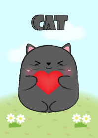 My Fat Cute Black Cat Theme