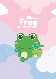 Frog Dream Cloud Kawaii