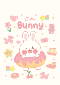 บันนี่ต่ายน้อยน่ารัก : มินิมอล สีชมพู