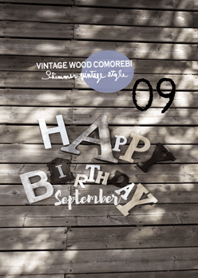 9.Comorebi HAPPY BIRTHDAY in SEPTEMBER