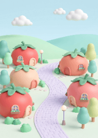 Cute Pastel Tomato Village