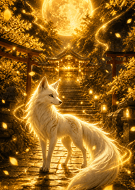 White Fox Inari Wealth Luck#2