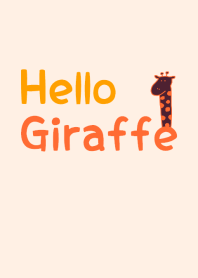 Hello Giraffe orange 14