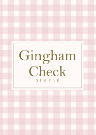Gingham Check Natural Pink 19 -MEKYM-