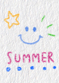 Paper & crayons. Tropical Summer.