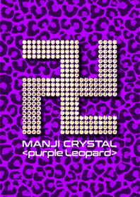 MANJI CRYSTAL <purple leopard>