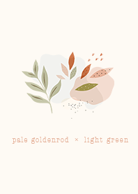 pale goldenrod & light green