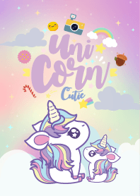 Unicorn Kawaii Love Hologram