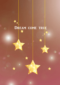 ピンクのロマンチックな夜空の星