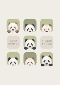 ANIMALS - Giant panda - LEAF GREEN