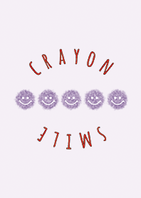 Crayon Purple 4 / Smile