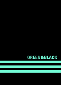 シンプル 緑と黒 ロゴ無し No.8
