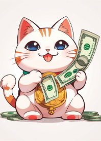 Lucky cat brings gold