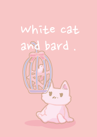White cat and bard.