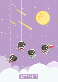 misty cat-Outer space purple3