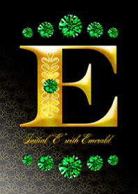 Initial"E" with EMERALD