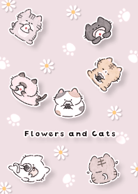 pink Flowers and Cats 04_2