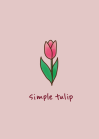Simple red tulips