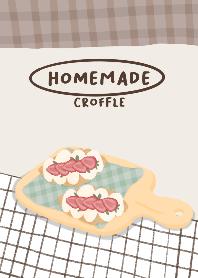 Homemade croffle