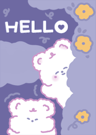 Hello purple bear
