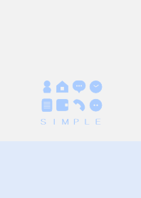 シンプル(ブルー グレー)V.430