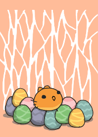 rabbit staring - egg
