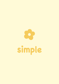 シンプルお花2＊イエロー