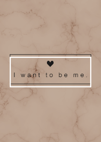 「自分らしく」♥大理石・カフェブラウン2