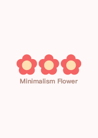 Minimalism Flower - Red
