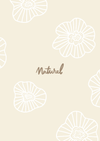 Dull color white line flowers7 Japan