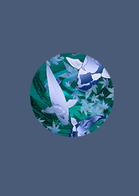 Japanese cargo blue carp of luck