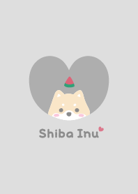 Shiba Inu2 Watermelon [gray]