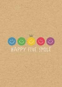 HAPPY CROWN SMILE -5color KRAFT- 9