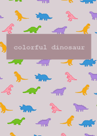 colorful dinosaur /smokey pink