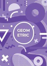 Geometric Flat Purple Mountain