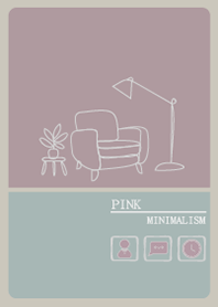 極簡主義-乾燥玫瑰-粉紅色