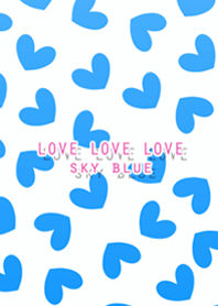 LOVE LOVE LOVE sky blue